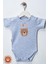 Erkek Bebek %100 Organik Pamuklu Explore Baskılı 3-6-9-12 Ay 3lü Kısa Kollu Bebek Body Zıbın 4