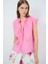 Büzgülü Bluz Pembe 11545454001 4