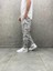 Beli Lastikli Desenli Baggy Pantolon 2