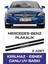 Mercedes-Benz Yazılı Oto Plakalık Kişiye Özel Kırılmaz Siyah Uv Kabartmalı 2 Adet Takmatik 2