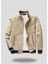 Nakış Armalı Mevsimlik Erkek Mont & Ceket Krem 1