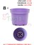 8 Adet (LİLA)Plastik Saksı 12 Cm.lik (ALT TABAKSIZ) 1