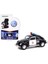 Classic Volkswagen Beetle Black & White Veracruz Police Mexico Club Vee V-Dub Series 1/64 Model Araba 1