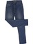 Fistan Store Mavi Yüksek Bel Rahat Kesim Boru Paça Büyük Beden Jean Pantolon 2