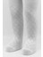 Bistyle Tekli Ekose Kabartma Penye Külotlu Çorap BS50105 Beyaz 2