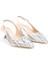 Pisagor PS-32370 Kadın 4 cm Arkası Açık Taşlı Abiye Stiletto Ayakkabı 1