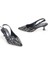 Pisagor PS-32370 Kadın 4 cm Arkası Açık Taşlı Abiye Stiletto Ayakkabı 2