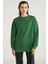 Allys Kadın Bisiklet Yaka Oversize Basic Yeşil Sweatshirt 1