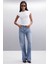 Jonıda Kadın Pamuk Regular Mavi Jeans 4