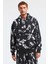 Floyd Erkek Batik Yıkama Görünümlü Kapüşonlu Siyah Sweatshirt 2