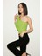 Bloom Asimetrik Slim Fit Yeşil Bluz 1