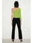 Bloom Asimetrik Slim Fit Yeşil Bluz 5