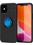 Iphone 12 Mini Kılıf Range Yüzüklü Silikon - Siyah-Mavi Inslm 1