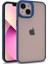 iPhone 13 Uyumlu Btbm Flora Kapak-Mavi 1
