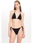Kadın Siyah Küçük Üçgen Bikini Takımı 25SW029ST 1