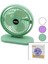AYDOGANTICARET44 USB Masa Üstü FAN=16CM Vantilatör 180 Derece 3 Kademe Hız 3pervane Renkli PLS.STAND=9X20X22.7CM 1