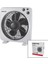 AYDOGANTICARET44 10 Inç Kutu Fan Vantilatör 3 Kademe Hız 6 Plastik Kanat 38W 60DK.ZAMAN Ayarlı MTR-F610 1