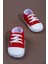 Bağcıklı Unisex Bebek Ilk Adım Ayakkabısı Kırmızı 3