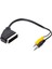 Uydu Alıcısı Av Kablo 3.5 mm Stereo Erkek-Scart Kablo 35 cm Uzun-Kısa Jack Bir Arada 1