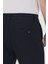 Theseason Erkek Siyah Pamuklu Keten Görünümlü Beli Bağcıklı Relaxed Fit Yazlık Chino Pantolon 5