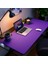 Mouse Pad Büyük Ölçü - Desk Mat Geniş Ebad - Masa Matı – 130 cm × 60 cm – Deep Purple Siyah XL Mouse Pad – PU Deri - Gamer Kaymaz Taban - Ofis Masa Aksesuar 1