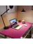 Mouse Pad Büyük Ölçü - Desk Mat Geniş Ebad - Masa Matı – 140 cm × 280 cm – Magenta Pembe Siyah XL Mouse Pad – PU Deri - Gamer Kaymaz Taban - Ofis Masa Aksesuar 1