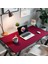 Mouse Pad Büyük Ölçü - Desk Mat Geniş Ebad - Masa Matı – 110 cm × 120 cm – Wine Kırmızı Siyah XL Mouse Pad – PU Deri - Gamer Kaymaz Taban - Ofis Masa Aksesuar 1