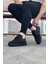 D-Erkek Siyah Triko Casual Ayakkabı WG016 3