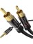 – Cinch'ten 3,5mm Jack'a Adaptör Kablosu – 1m – Çok Yönlü Tak ve Çalıştır Ses Kablosu (Aux/3,5 Mm'den 2x Cinch/rca'ya Akıllı Telefon, Tablet, Ses Çubuğu, Tv, Dizüstü Bilgisayar, Mp3) 2