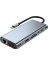 Type C Hub 11 In 1 USB C Docking Station 4K Hdmı,vga,type C PD,USB3.0,RJ45 Ethernet,sd/tf Aux Macbook Pc Uyumlu Adaptör Çoklayıcı Çevirici Dönüştürücü HUB114 3