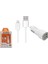 HY-X44 3.4A Hızlı Şarj iPhone Lightning Kablolu 2 USB Araç Şarj Cihazı, Beyaz 1