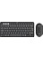 Pebble 2 Set Çoklu Cihaz Özellikli Sessiz Kablosuz Türkçe Q Klavye ve Mouse Seti - Siyah 2