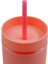 Çift Katmanlı Pipetli Sızdırmaz Kapak Bardak Matara 480 ml Pembe 2