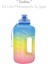Carboy - 2.2 Litre Motivasyonlu Su Şişesi Mavi-Sarı-Pembe 1