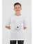 Ayıcık Baskılı Bisiklet Yaka Erkek Çocuk Tişört 3