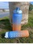 My Fluu Motivasyonel 2li Su Matarası Su Şişesi 2 Lt 900ML Yavrulu Spor Salonu Su Şişesi 3D Stickerl 2