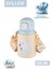 Dıller 520 ml Tek Kapak Çift Kullanım Pipetli/pipetsiz Kılıflı-Askılı Çelik Su Matarası -DILLERD924 1
