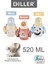 Dıller 520 ml Tek Kapak Çift Kullanım Pipetli/pipetsiz Kılıflı-Askılı Çelik Su Matarası -DILLERD924 6