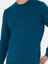 Erkek Petrol Slim Fit Bisiklet Yaka Triko Kazak 50270174-VR102 6
