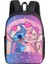 Stitch Angel Disney Sırt Çantası Okul Çantası Çocuklar Için Karikatür Karikatür Hafif Okul Çantaları Büyük Kapasiteli Erkek Kız Çocuklar Koyun Çaldırı Hediye Renk: S02 (Yurt Dışından) 1