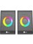 DS100 Kablolu (Usb+3.5mm) 1+1 Stereo Surround Ses 6W Rgb Aydınlatmalı Gelişmiş Ses ve Tak Çalıştır Kolay Kurulum Soundbar 410G Kompakt Masaüstü Hoparlör Siyah (Çifti Olarak Satılır) 3