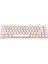 Rebel Pembe Low Profile Blue Swıtch Mekanik Gaming Oyuncu Klavye Us Layout Rainbow 3