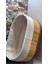 Elite Arin Homteks Tekli Oval Bambu Çok Amaçlı Sepet Büyük Boy Ölçü Uzun-27 cm Geniş-18 Derin-10 1 Adet 3