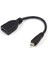 Micro HDMI To HDMI Çevirici Görüntü ve Ses Aktarım Kablosu 15 cm 5139 1