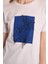 Çiçek Baskılı Pamuk T-Shirt - Beyaz 2
