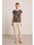 Geometrik Desen T-Shirt - Siyah 2