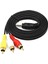 3.5mm To 3xrca Av Kablo 1.5m Kısa Jackli Ses Görüntü Kablosu Discman Tv Uyumlu 4