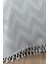 %100 Pamuk Çift Kişilik Bağlama Saçaklı PIKE-220X240 Cm-Gri 2