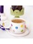 Rengarenk Papatya Temalı 24K Altın Süslemeli Seramik Mug 5