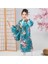 Kemerli Desenli Japon Tarzı Çocuk Kimono Xl - Mavi (Yurt Dışından) 3